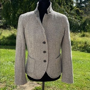 J. Crew Turtleneck Embroidered Blazer Sz M